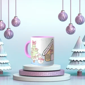Pink Christmas House