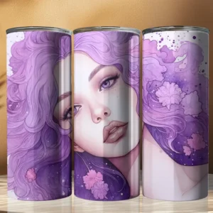 Purple-Haired Woman
