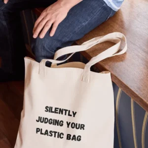 Silently judging your plastic bag